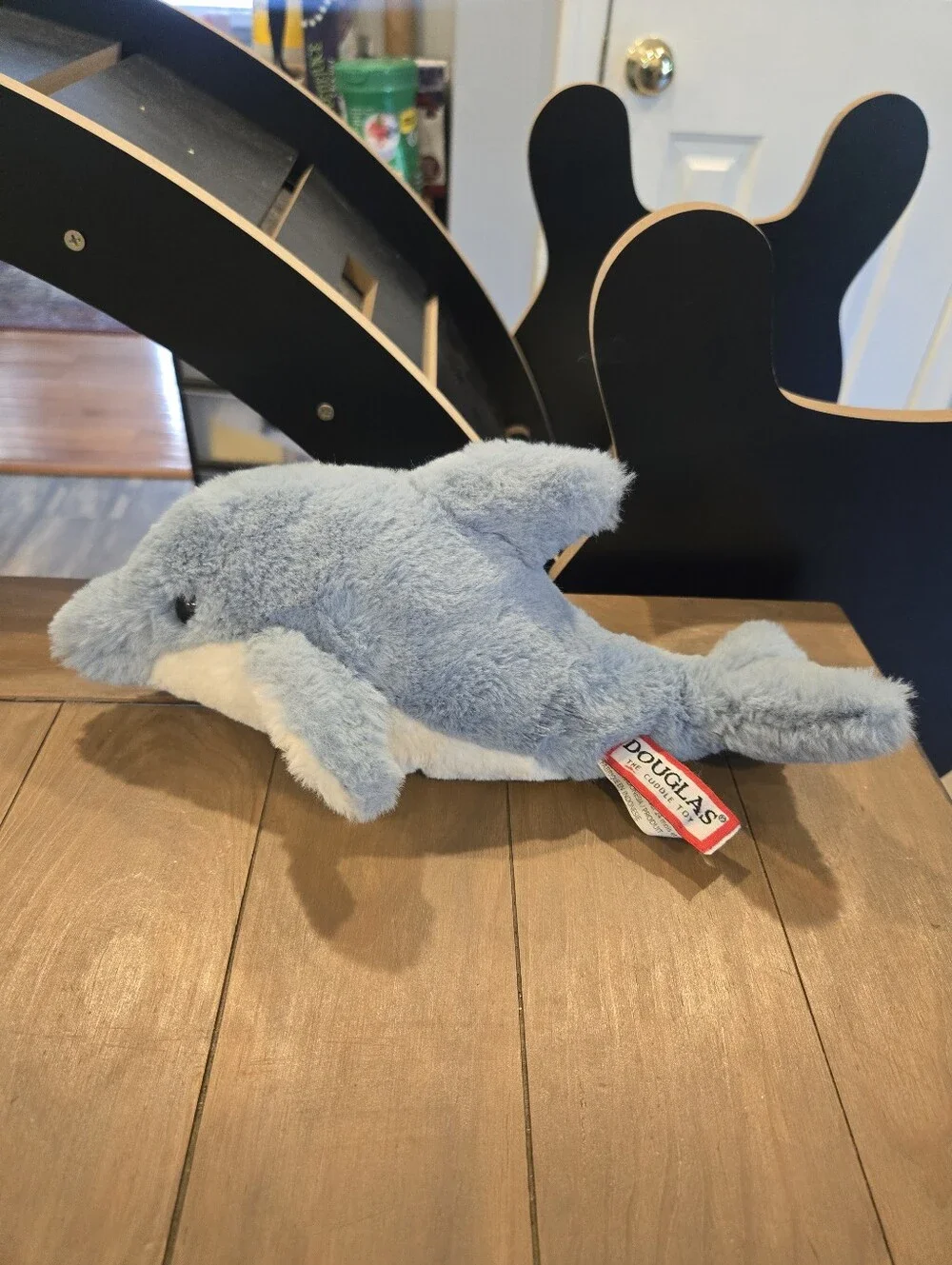 Douglas Blue Plush Dolphin Toy Soft Stuffed Animal